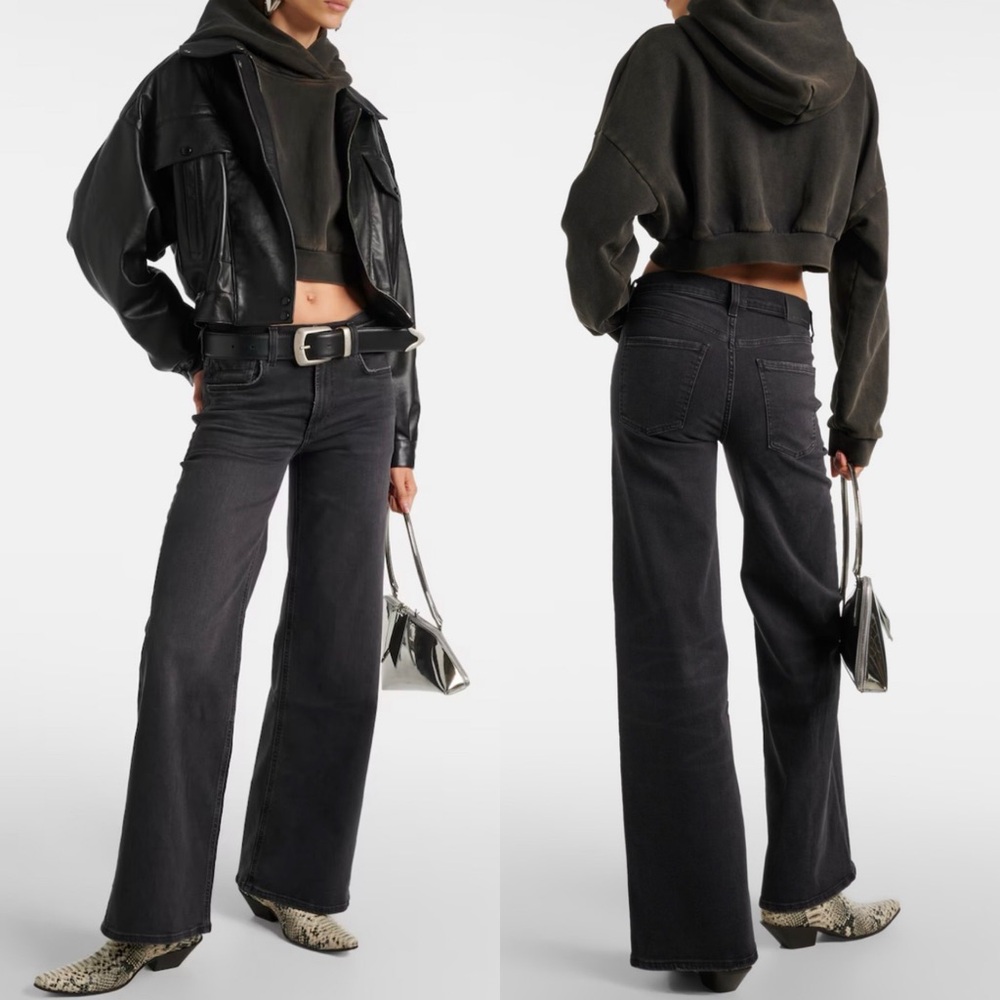 Citizens Of Humanity Black Flare & Wide Leg Jeans - Picture 9 of 13